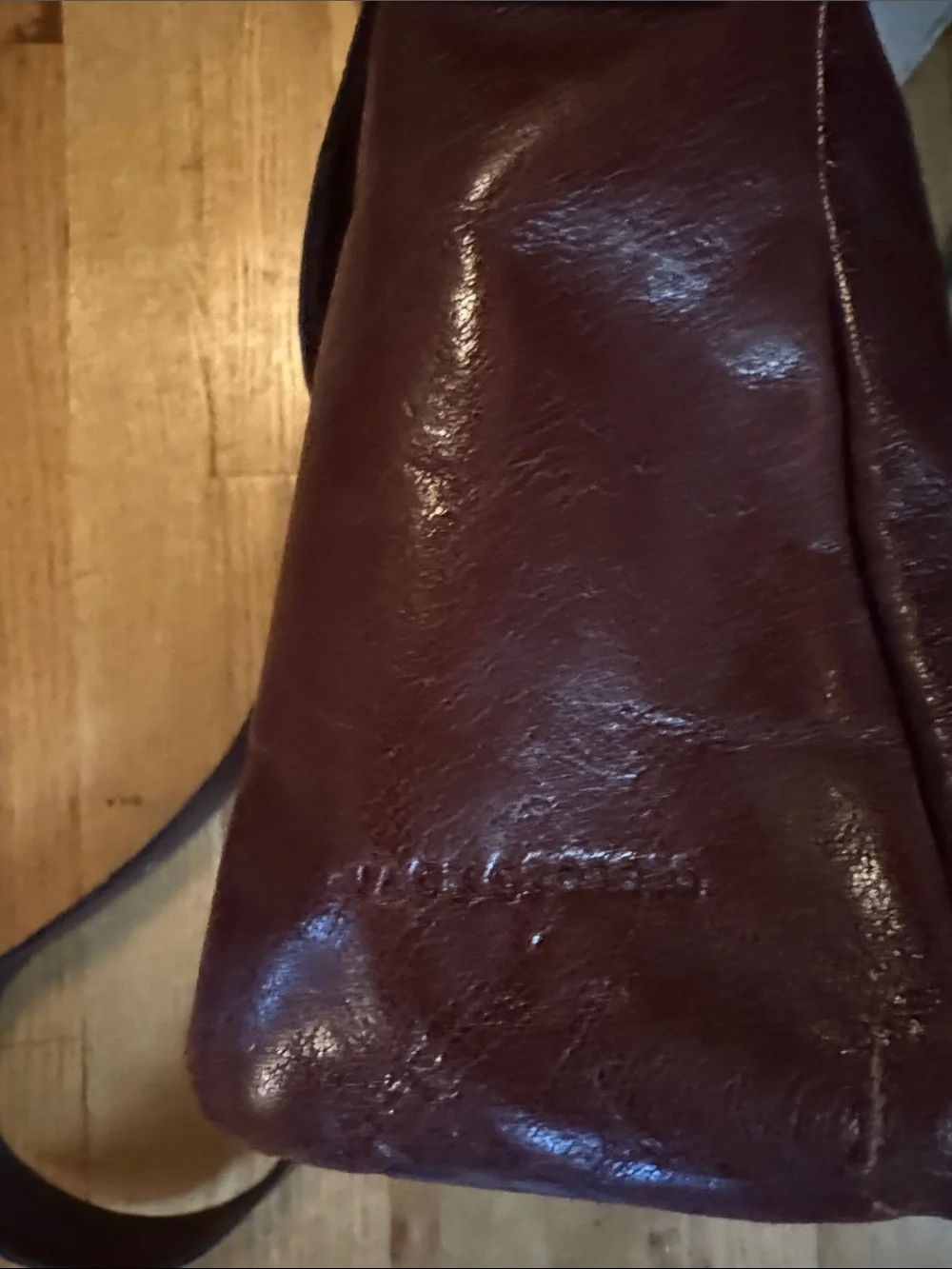 Men's Leather Messenger Bag in Deep brown- Sleek Crossbody